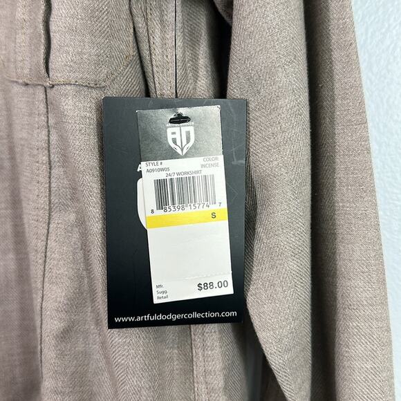 Artful Dodger men’s cotton long sleeve button down casual shirt size sma… - Picture 2 of 8